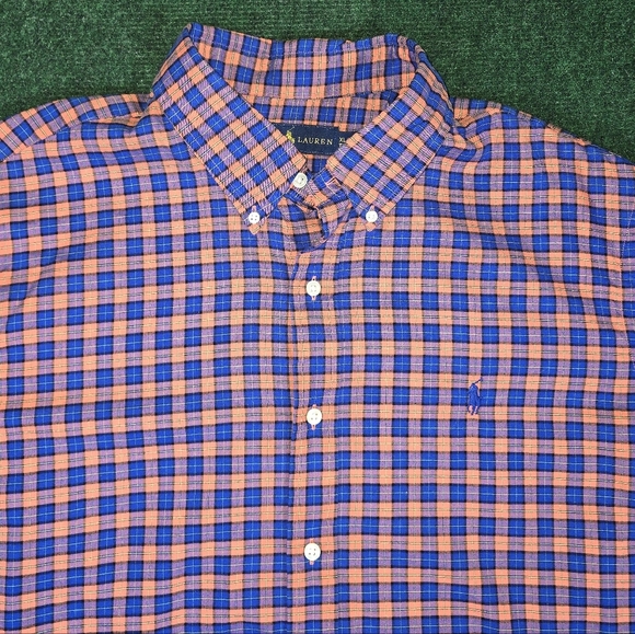 Ralph Lauren | Mens 100% Cotton Casual Button Down Shirt SIZE EXTRA LARGE - Picture 6 of 15